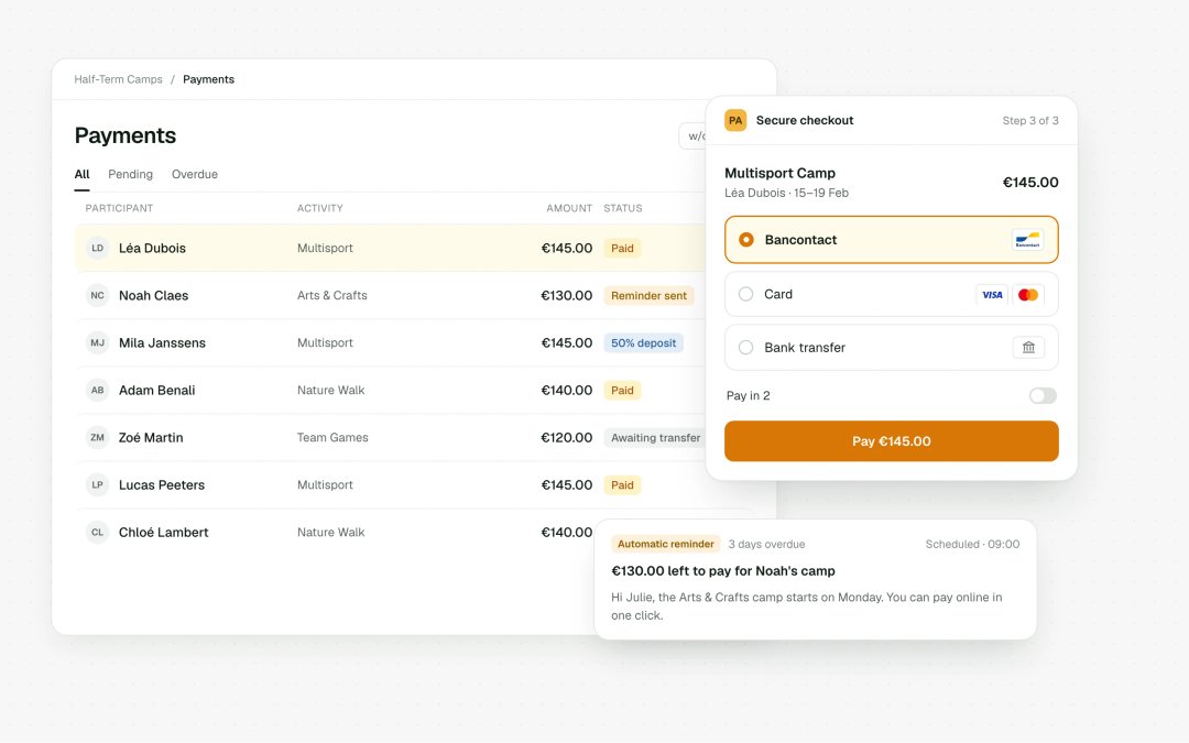 Online payments and payment tracking