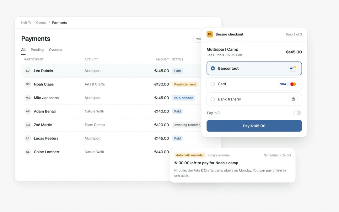 Online payments and payment tracking