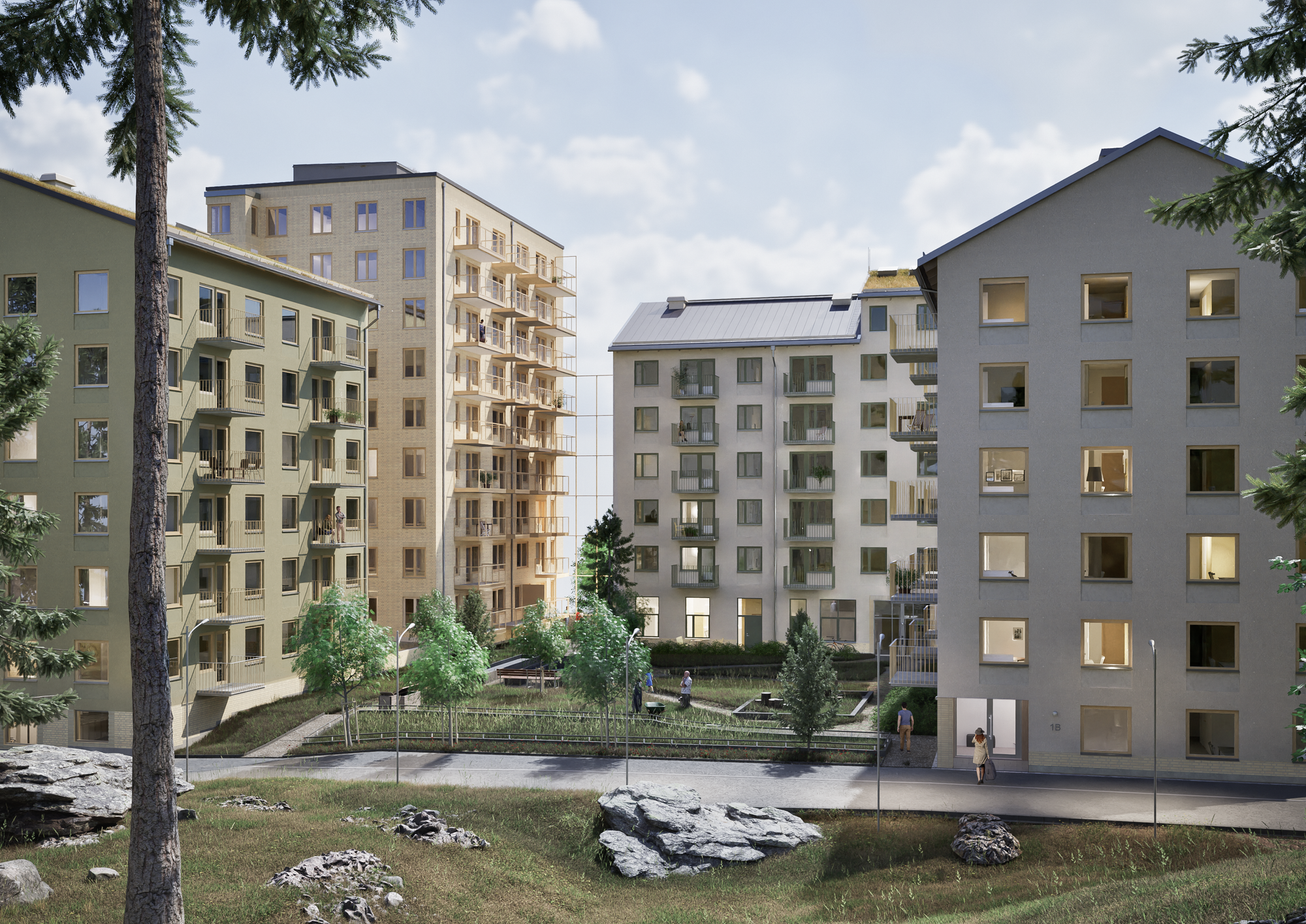 Exterior view of project Hälsogården etapp 1 och 2, Huddinge , Image 2