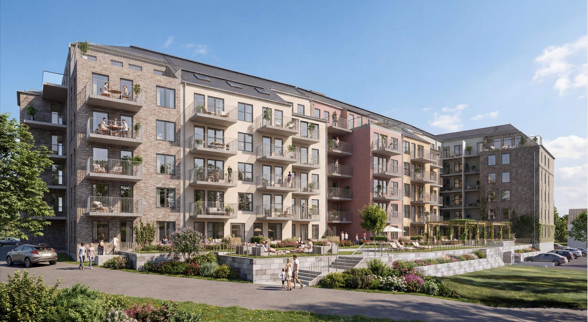 Exterior view of project Eds Allé, Upplands Väsby