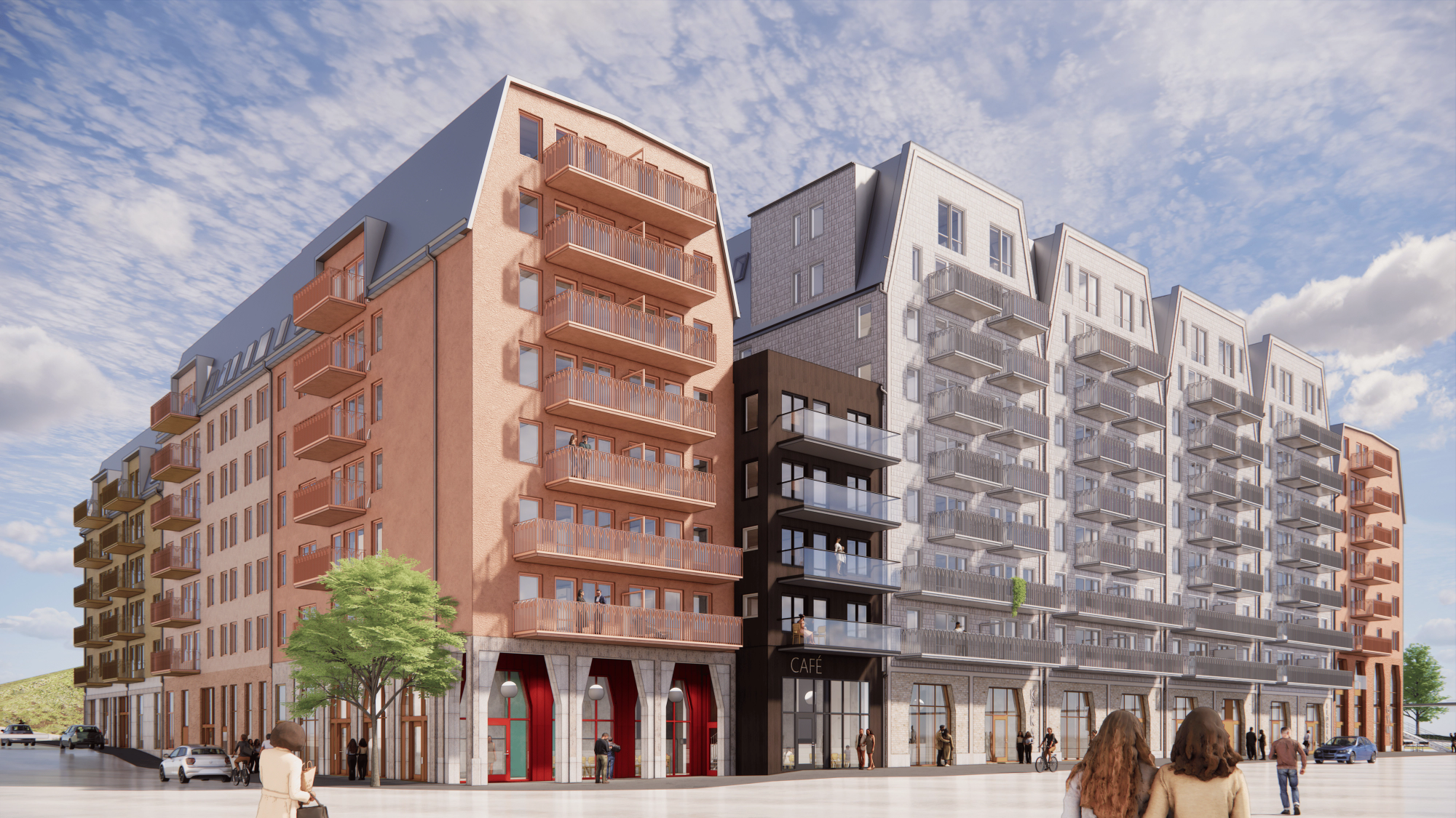 Exterior view of project Hantverkshuset, Nacka, Image 1