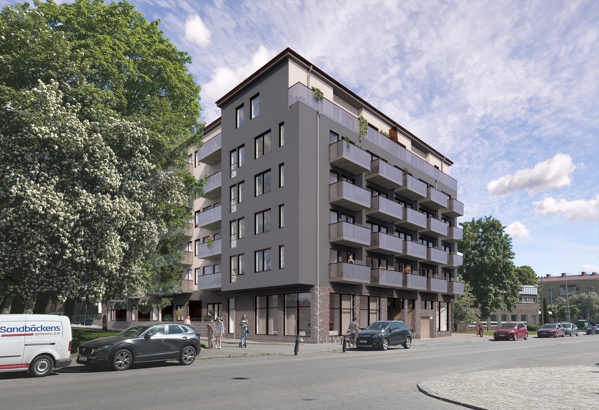 Exterior view of project Oxelbergen, Norrköping