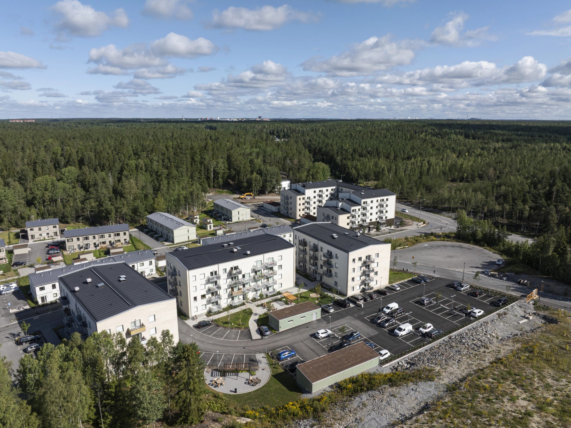 Exterior view of project Rullbanan, Botkyrka, Image 3