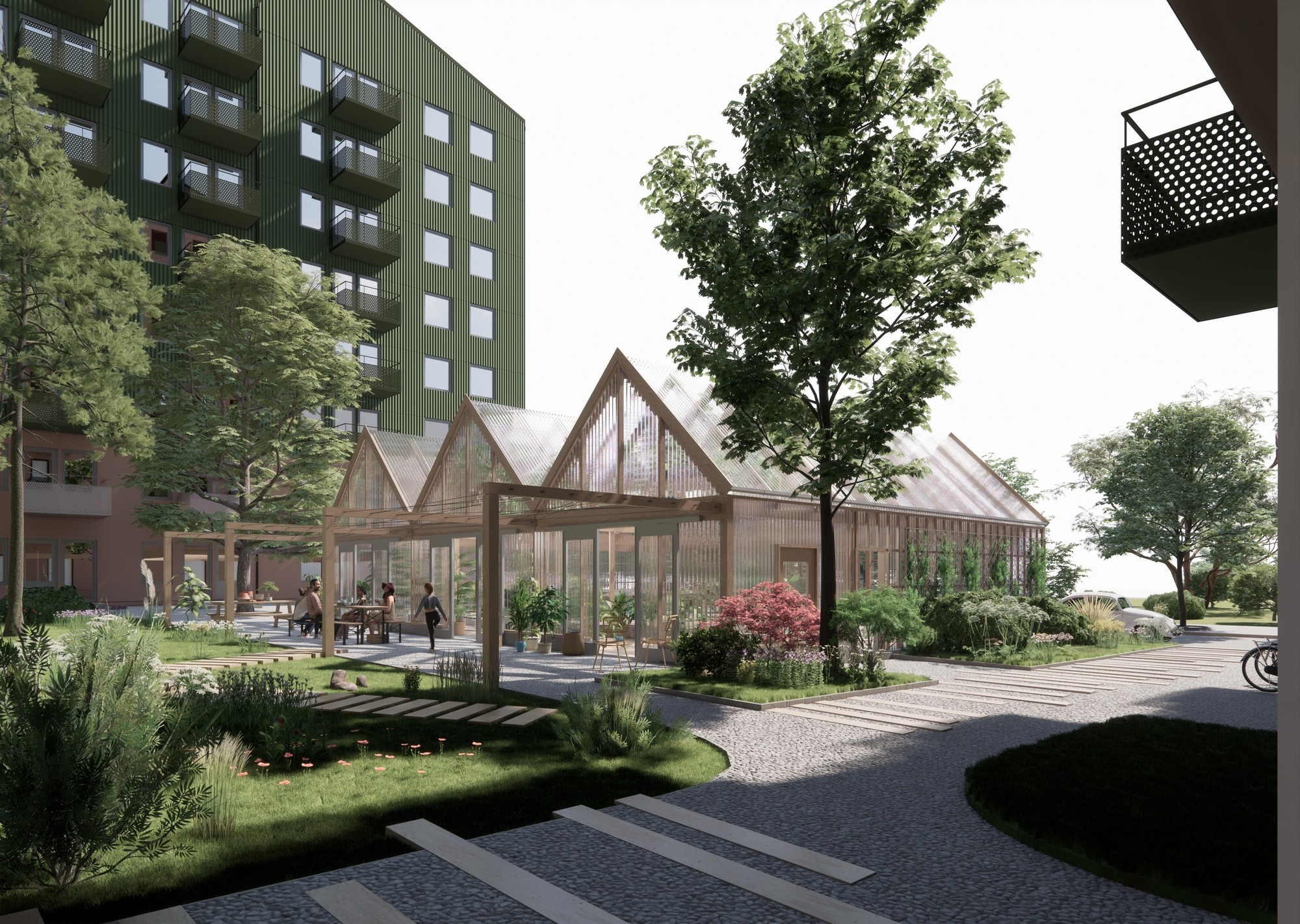 Exterior view of project Bifodret, Uppsala, Image 2