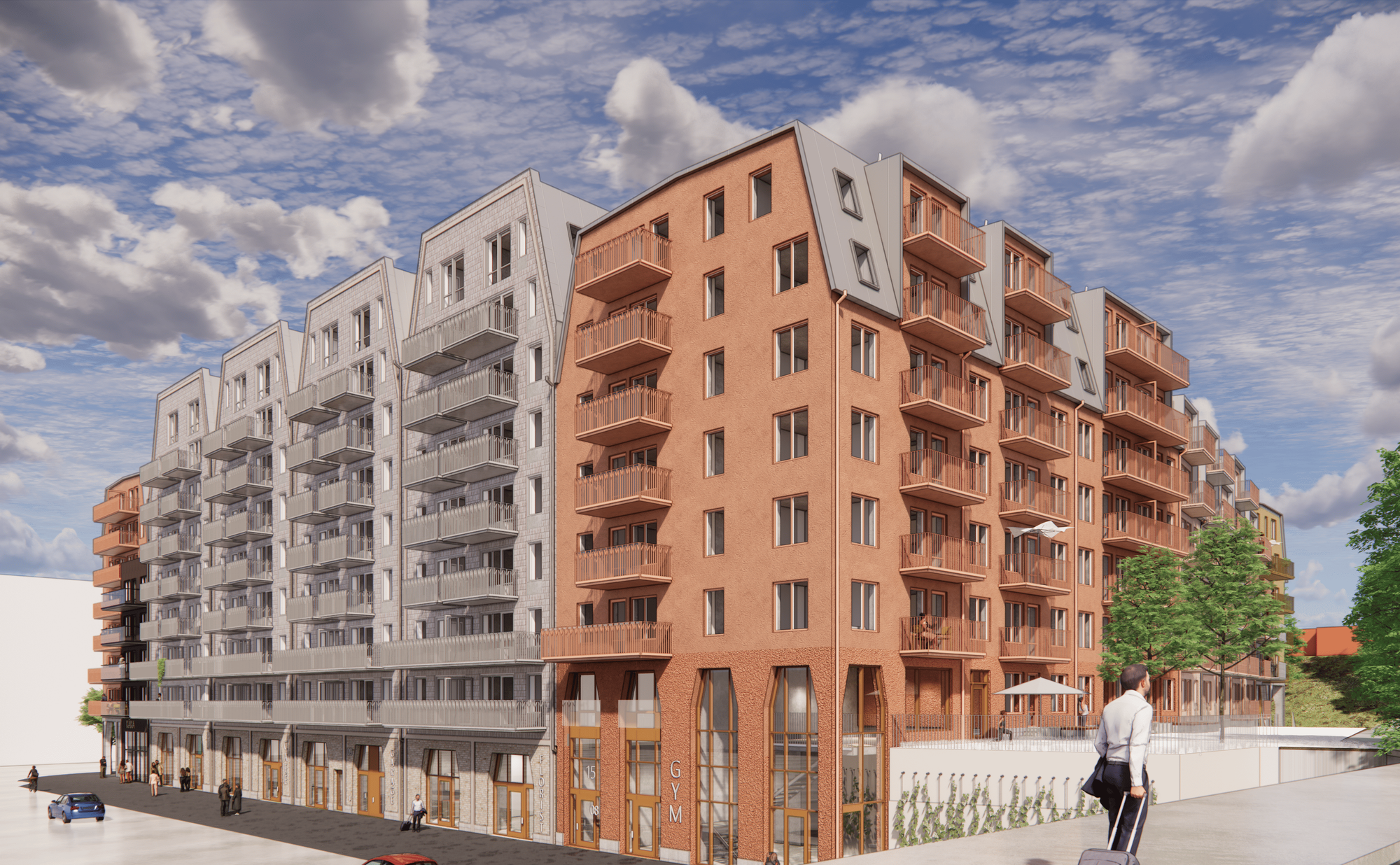 Exterior view of project Hantverkshuset, Nacka, Image 5