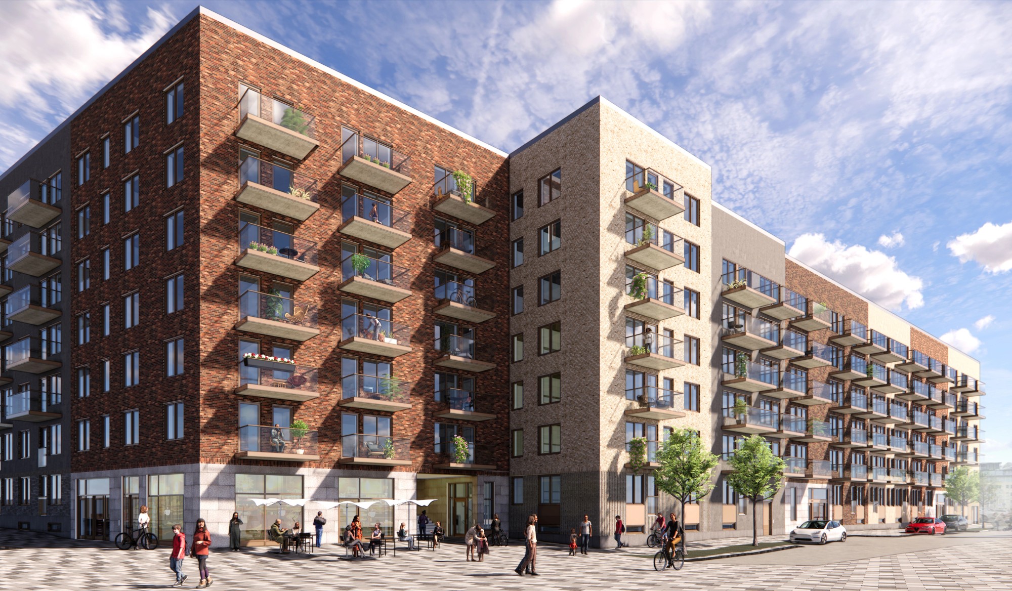 Exterior view of project Haningeterrassen etapp 1, Haninge