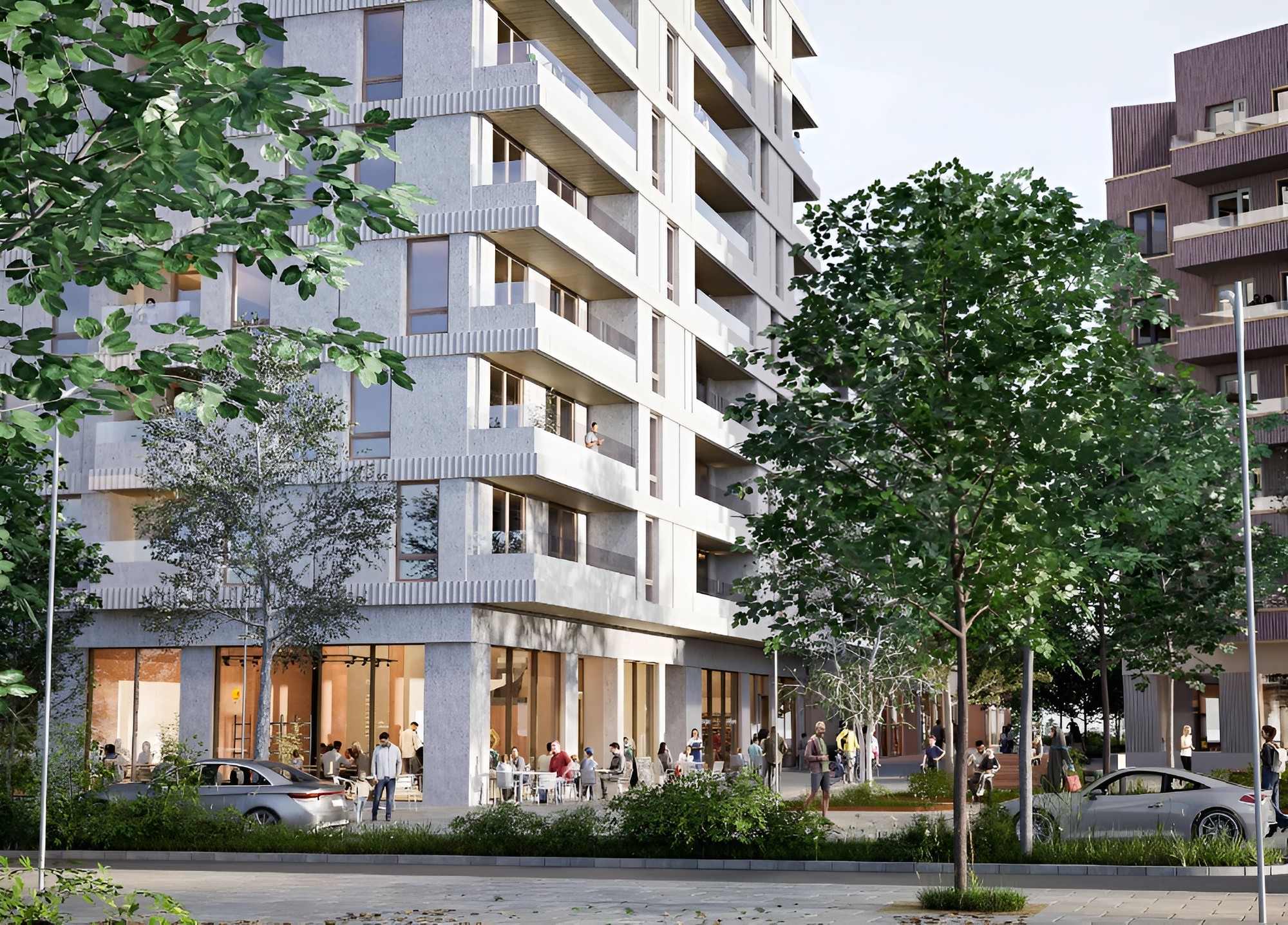 Exterior view of project Bergkristallen, Täby