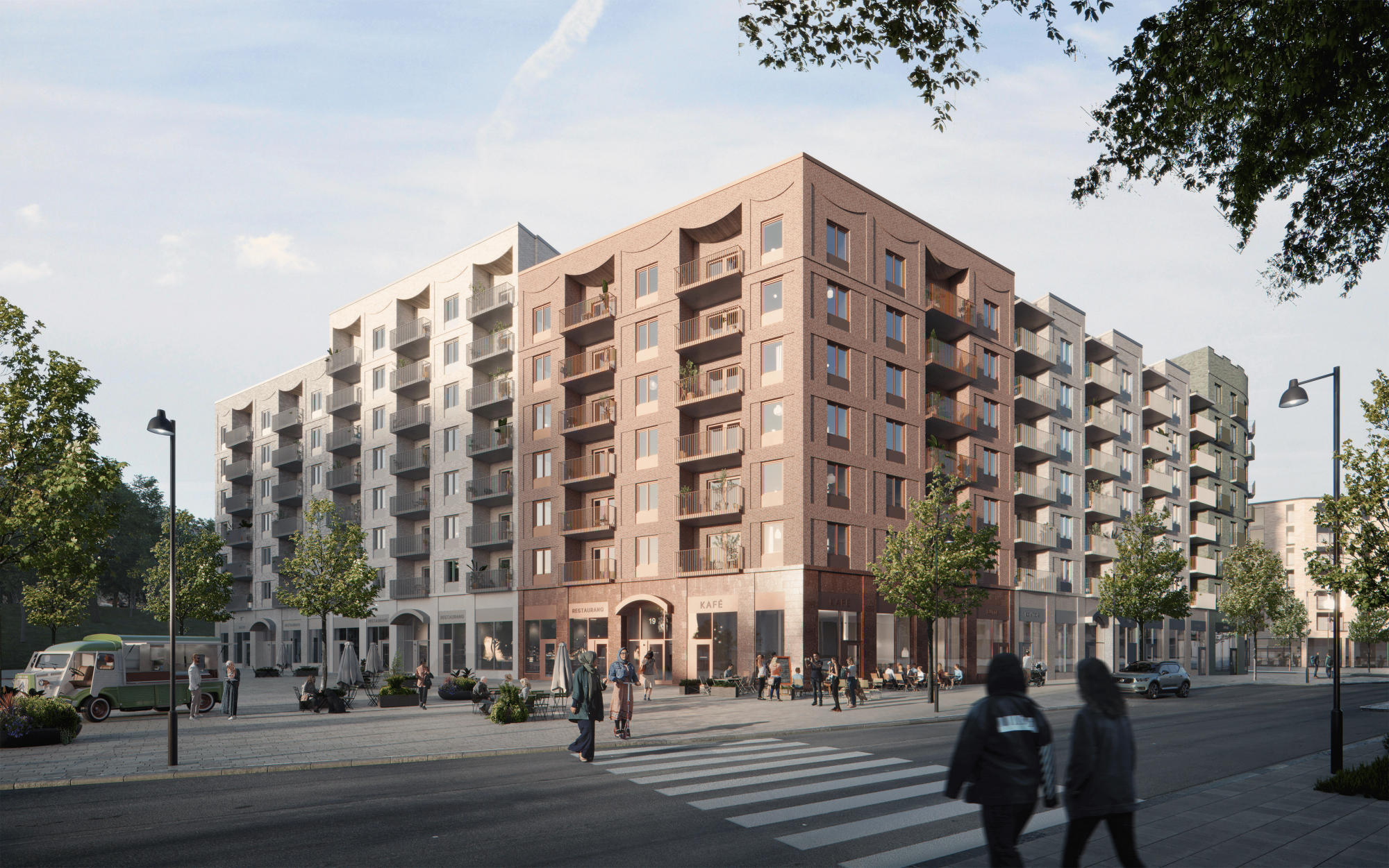 Exterior view of project Barkaby Porten, Järfälla, Image 1