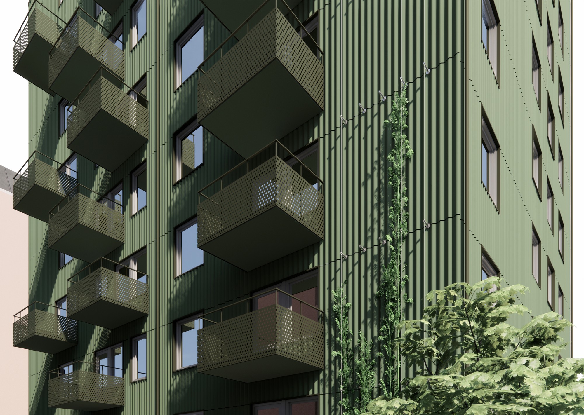 Exterior view of project Bifodret, Uppsala, Image 5
