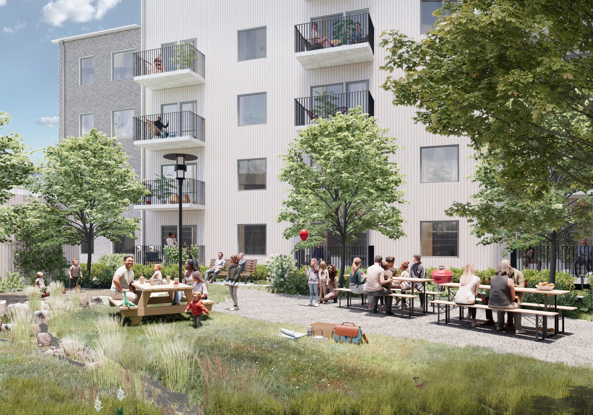 Exterior view of project Inflygningen, Botkyrka, Image 2