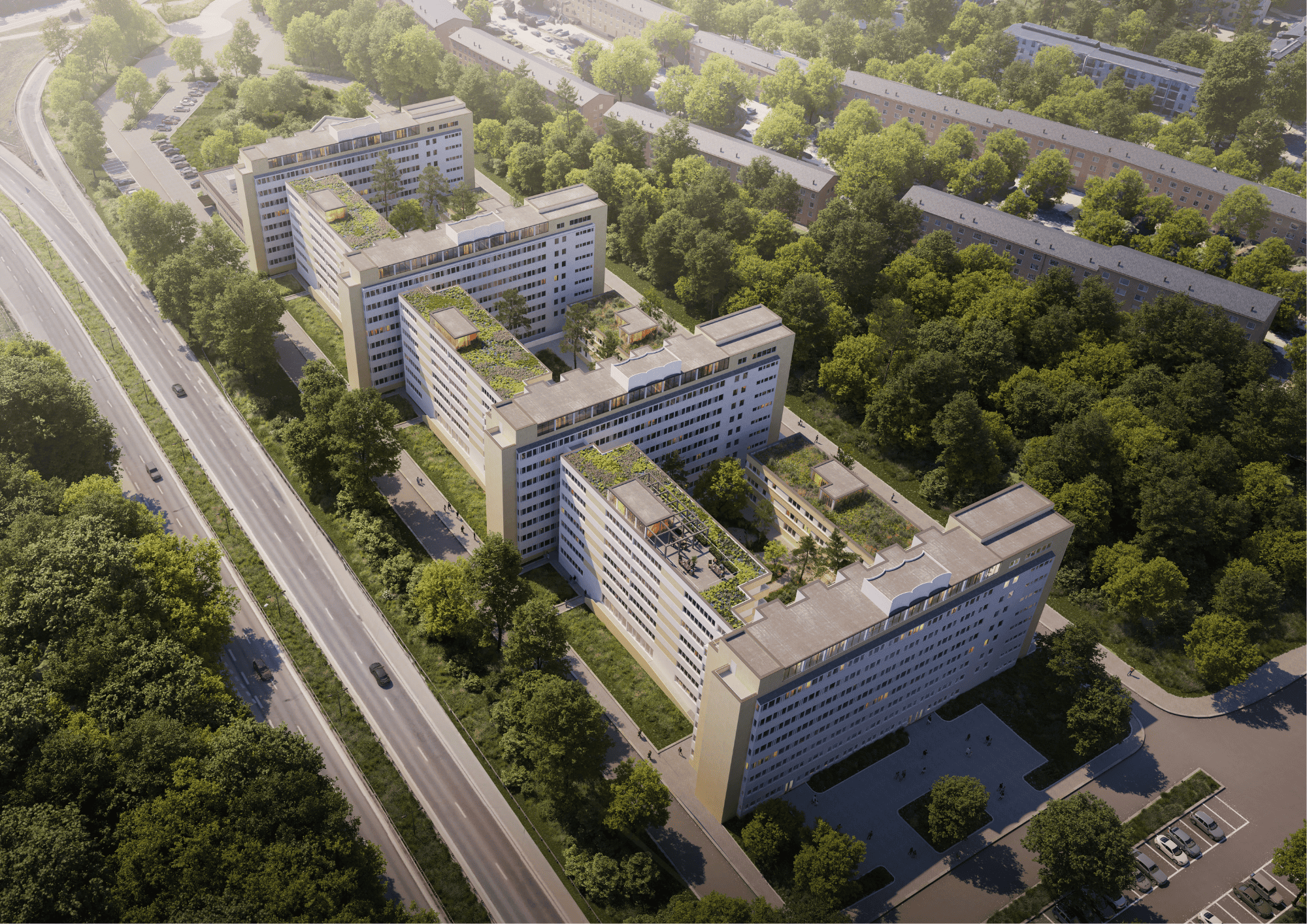 Exterior view of project Telestaden, Stockholm, Image 1