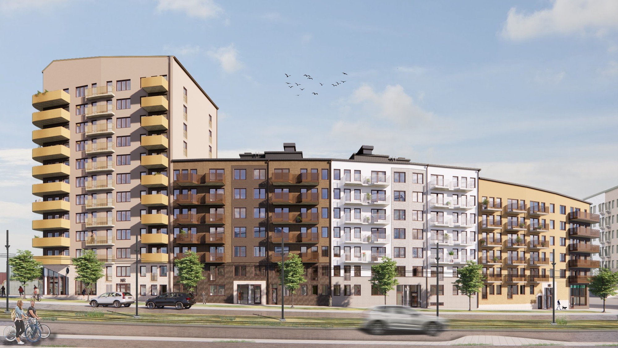 Exterior view of project Gårdshuset, Sundbyberg