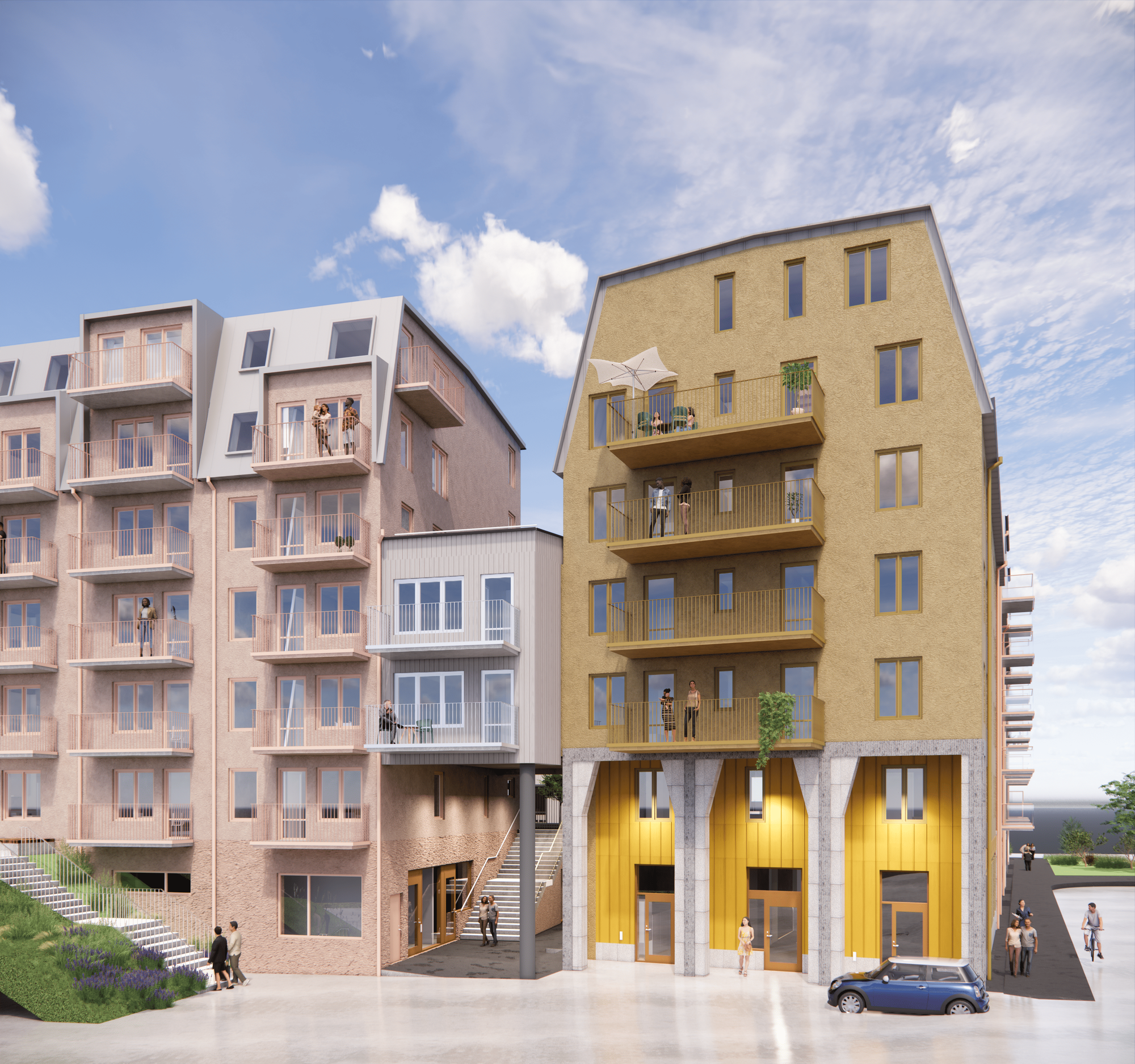 Exterior view of project Hantverkshuset, Nacka, Image 3