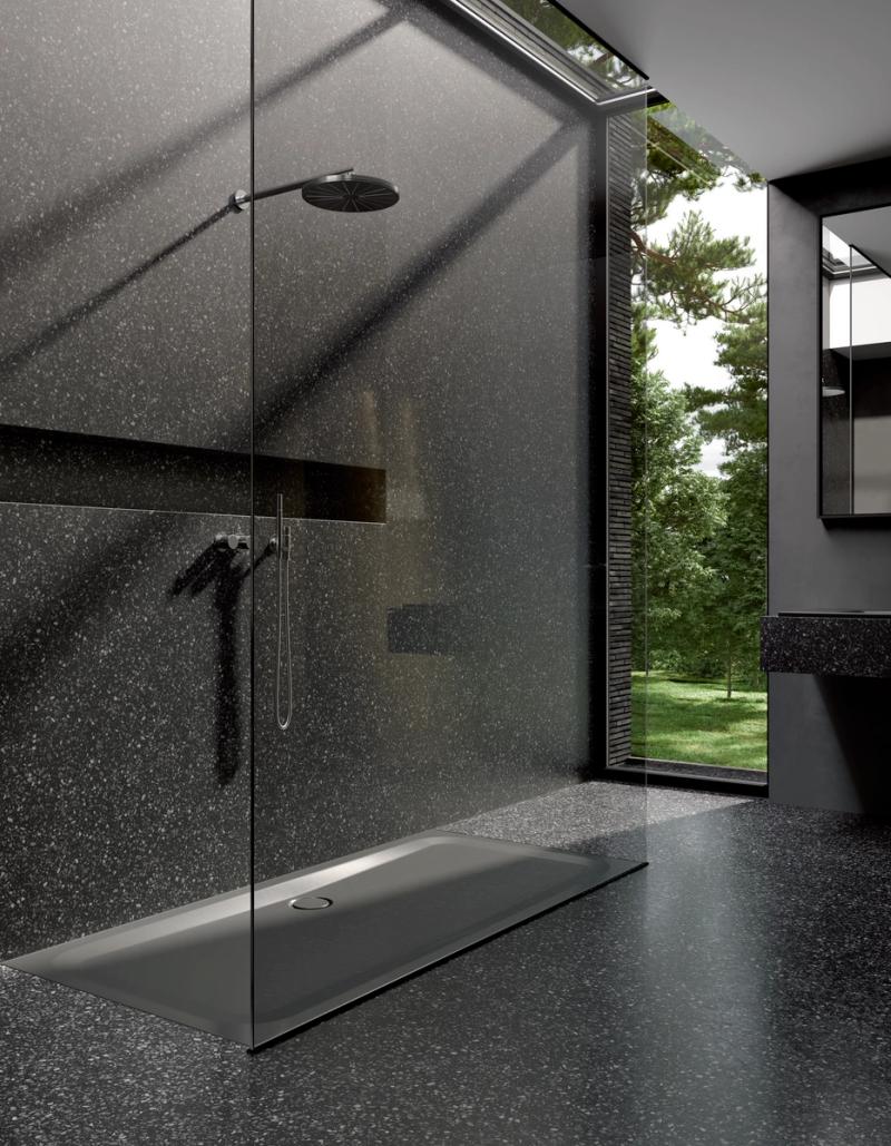 Non-slip shower trays