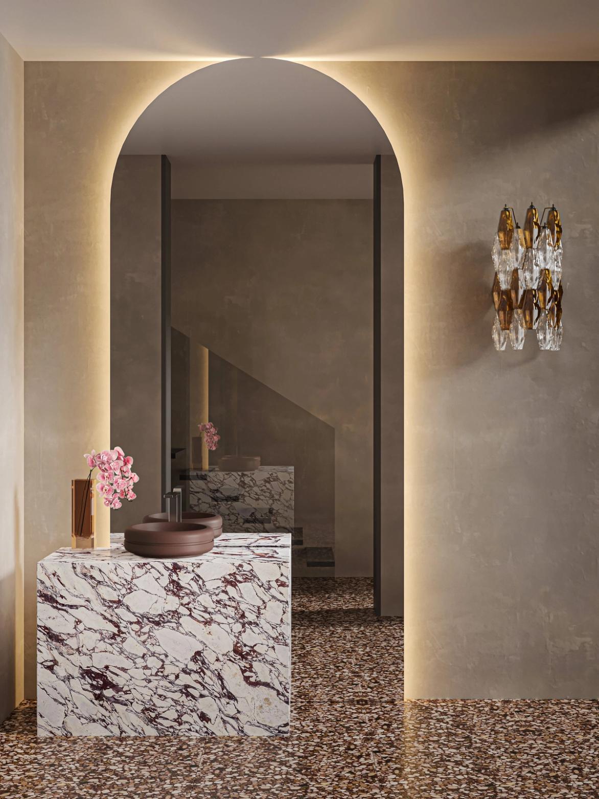 Clay Powder Room