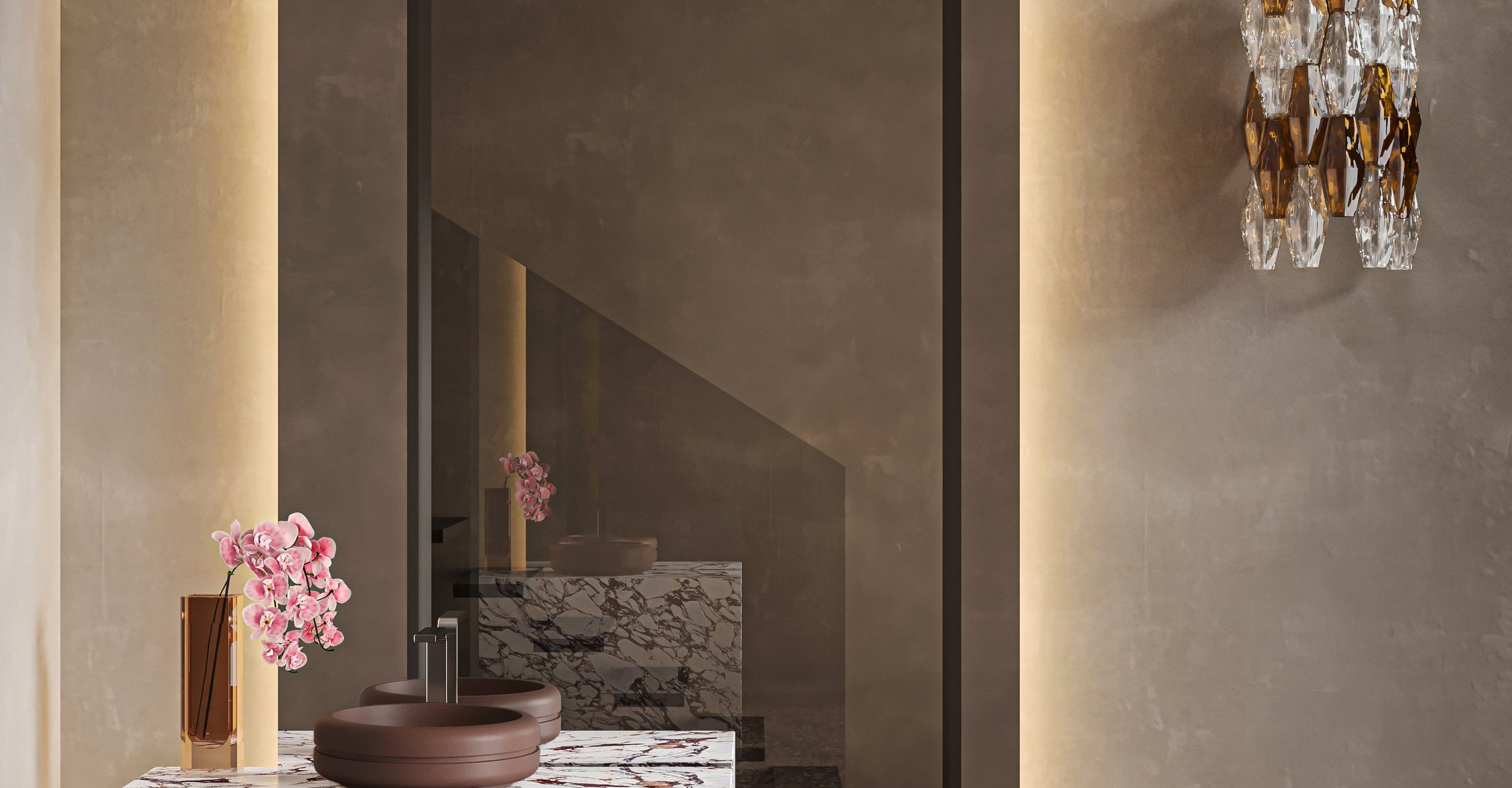 Clay Powder Room