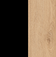 Black / Devon Oak
