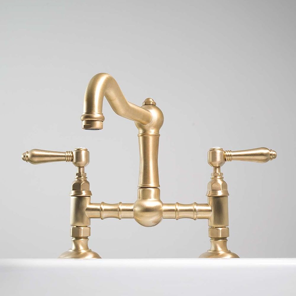 Aged brass tapware detail