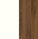 White / Tahoe Walnut
