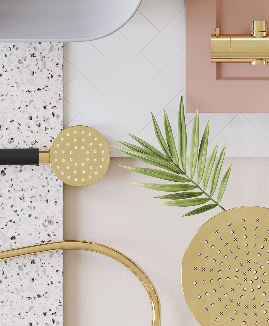 Polished brass tapware