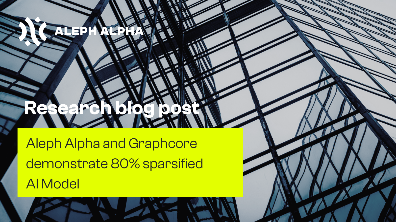 Aleph Alpha and Graphcore demonstrate 80% sparsified AI Model