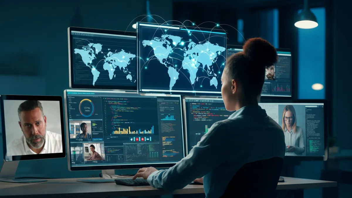 CTO managing a global offshore engineering team across borders