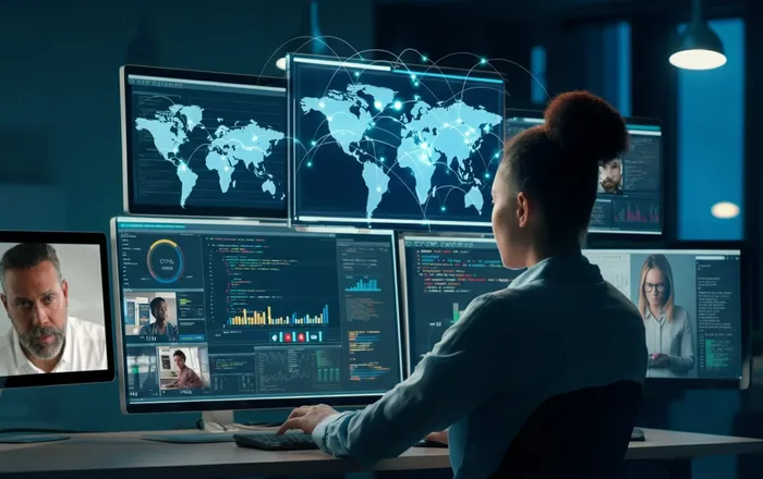 CTO managing a global offshore engineering team across borders