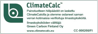 ClimateCalc certificate – Pohjolan Palvelut Oy