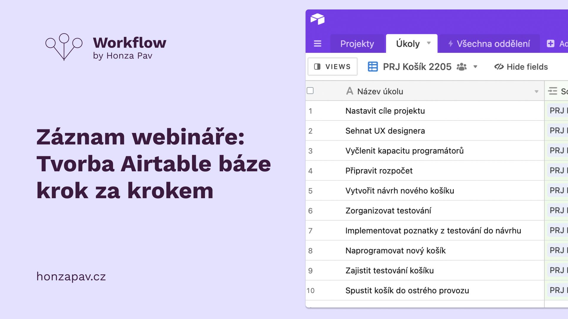 Webinář: Tvorba báze krok za krokem