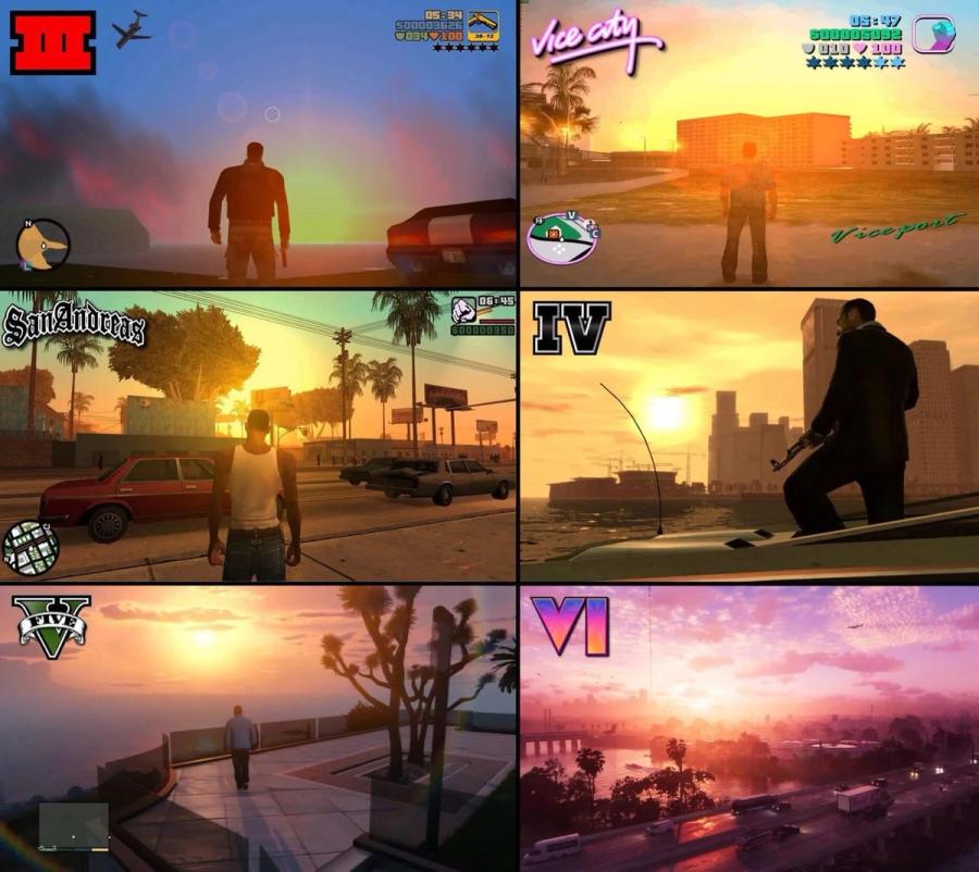 Stesso sole, mondi diversi in GTA