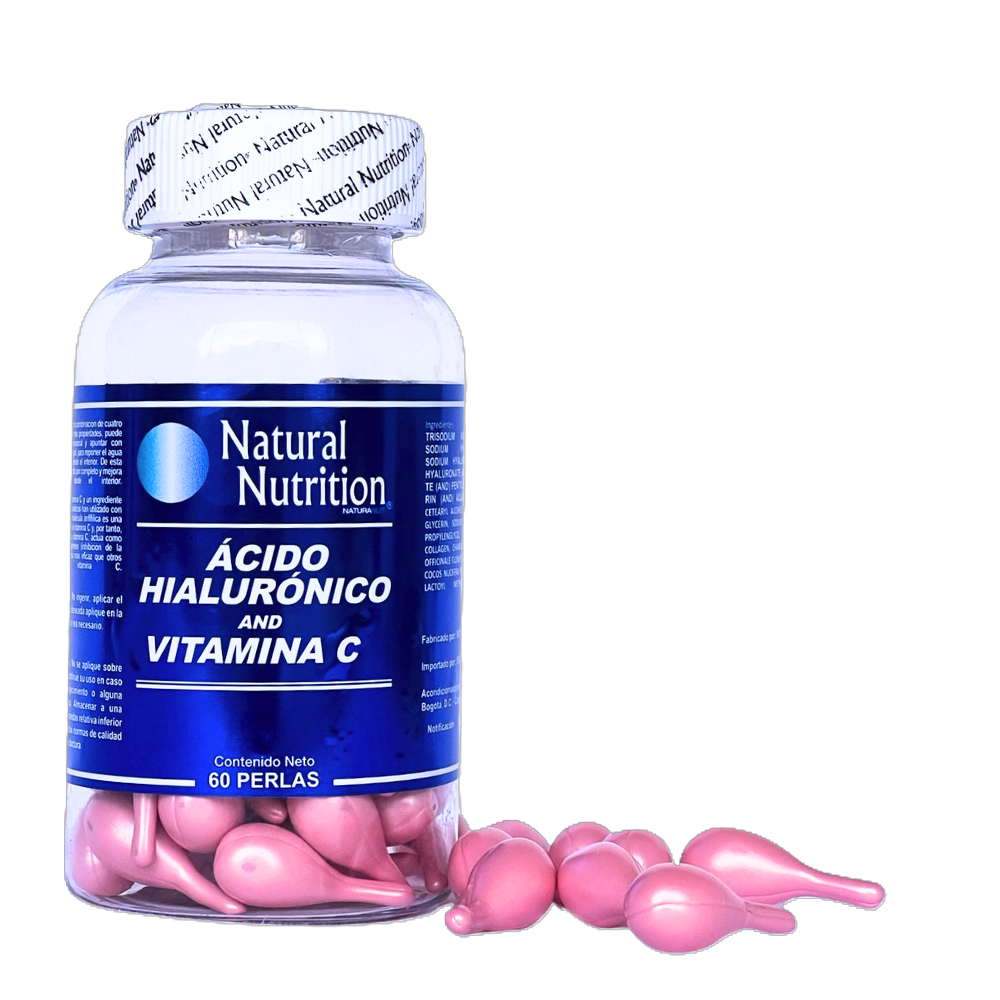 Ácido Hialurónico + Vitamina C x 60 perlas