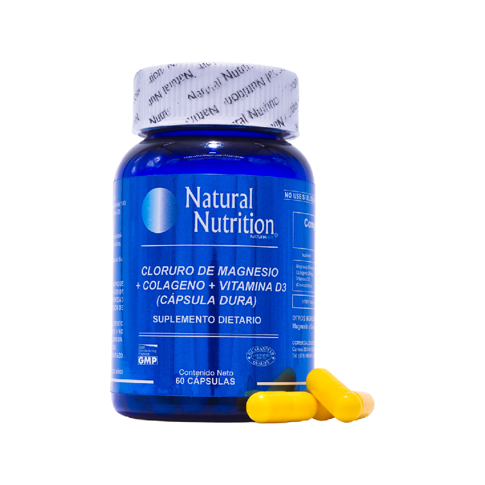 Cloruro de Magnesio + Colágeno + Vitamina D3 - x60