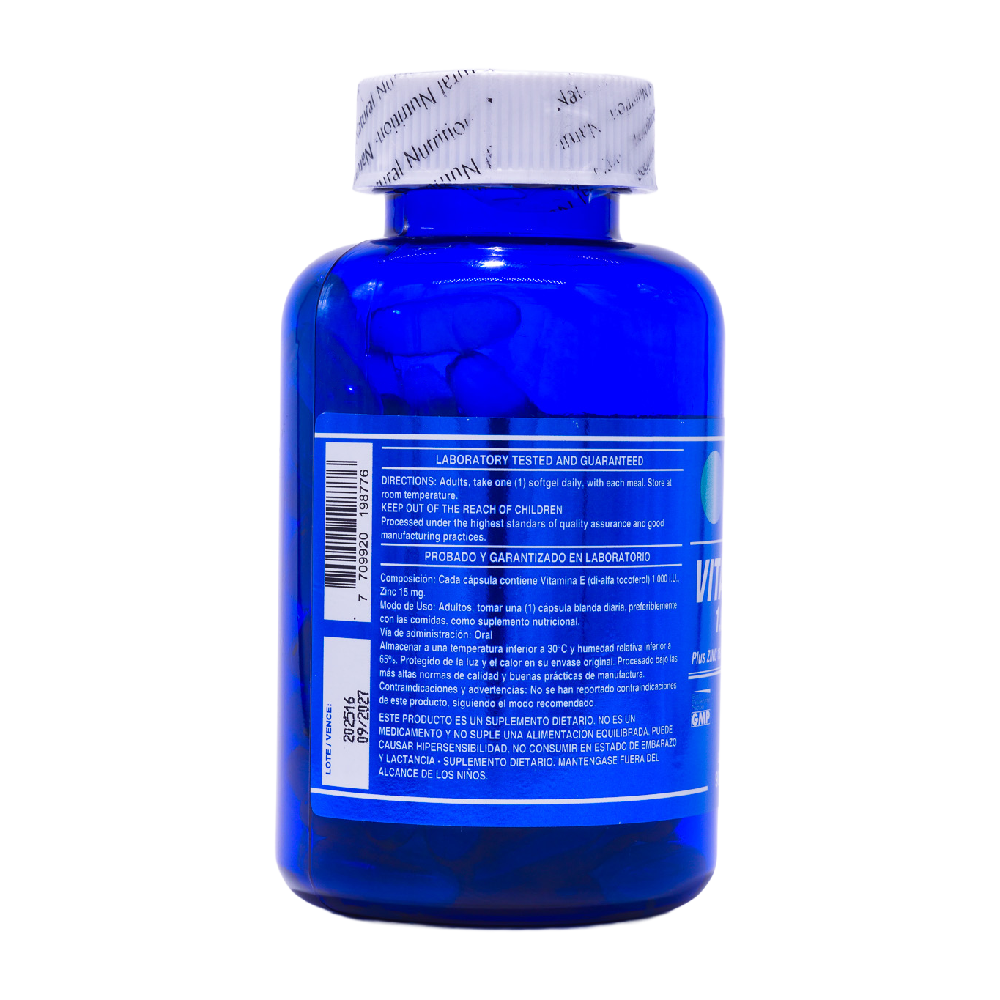 Vitamina E 1000 UI Plus Zinc - blíster 30