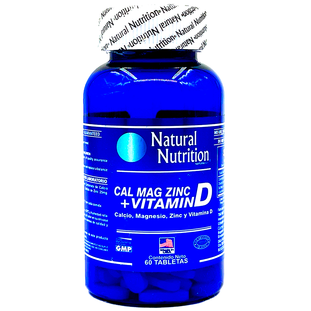 Calcio Magnesio y Zinc + Vitamina D3 - x60