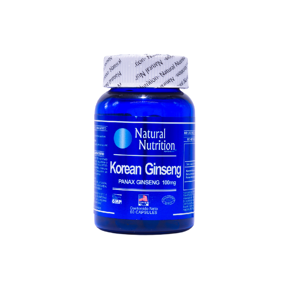 Korean Ginseng - (Panax Ginseng) 100 mg - x60