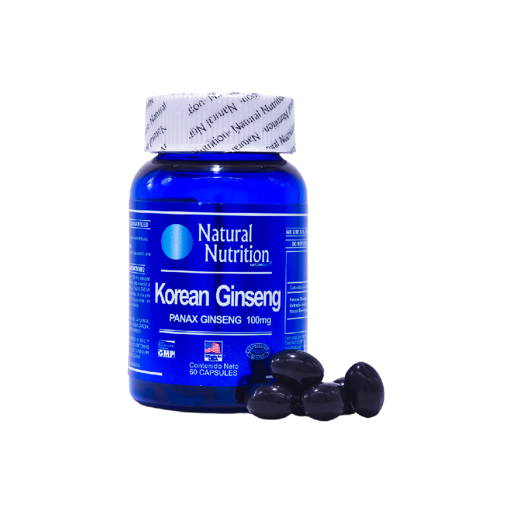 Korean Ginseng - (Panax Ginseng) 100 mg - x60