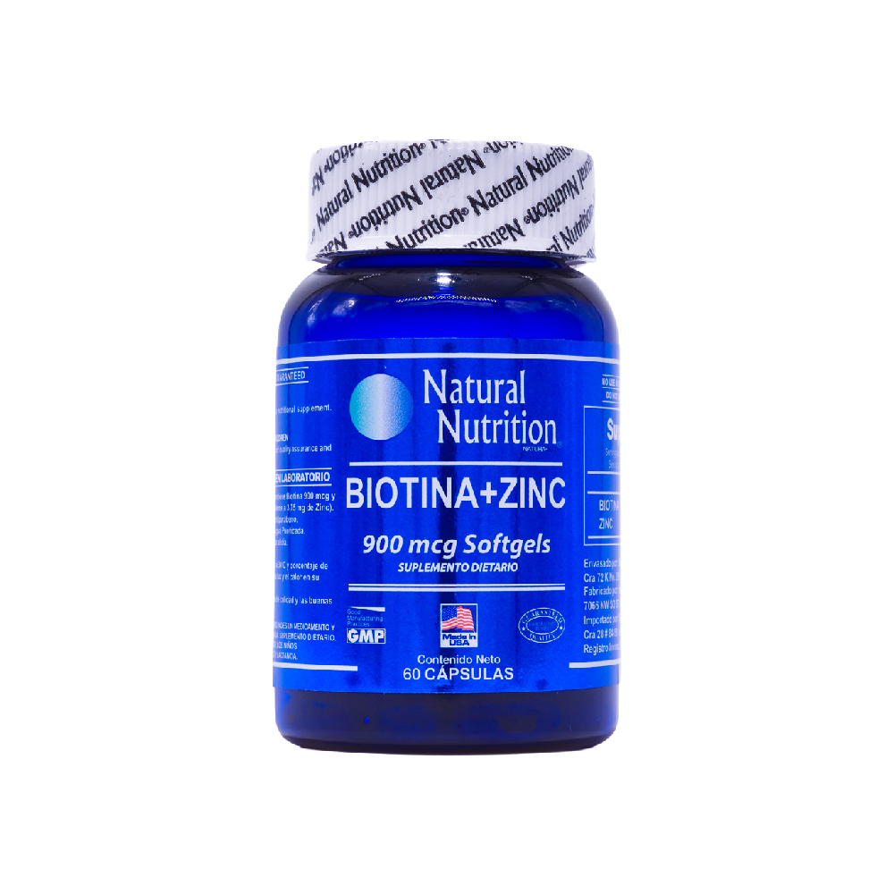 Biotina + Zinc 60 softgels
