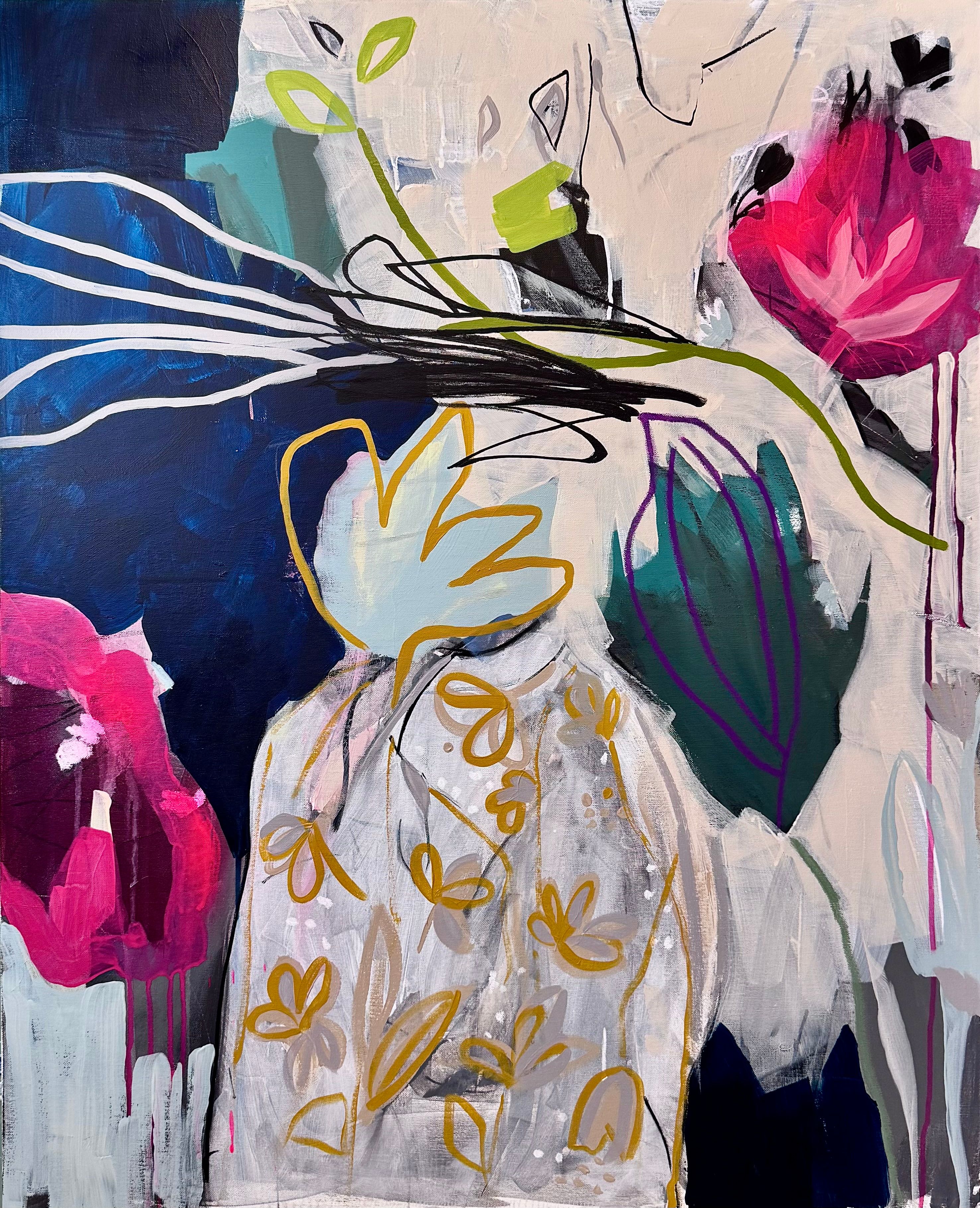 Abstract composition balancing softness and emotional movement
