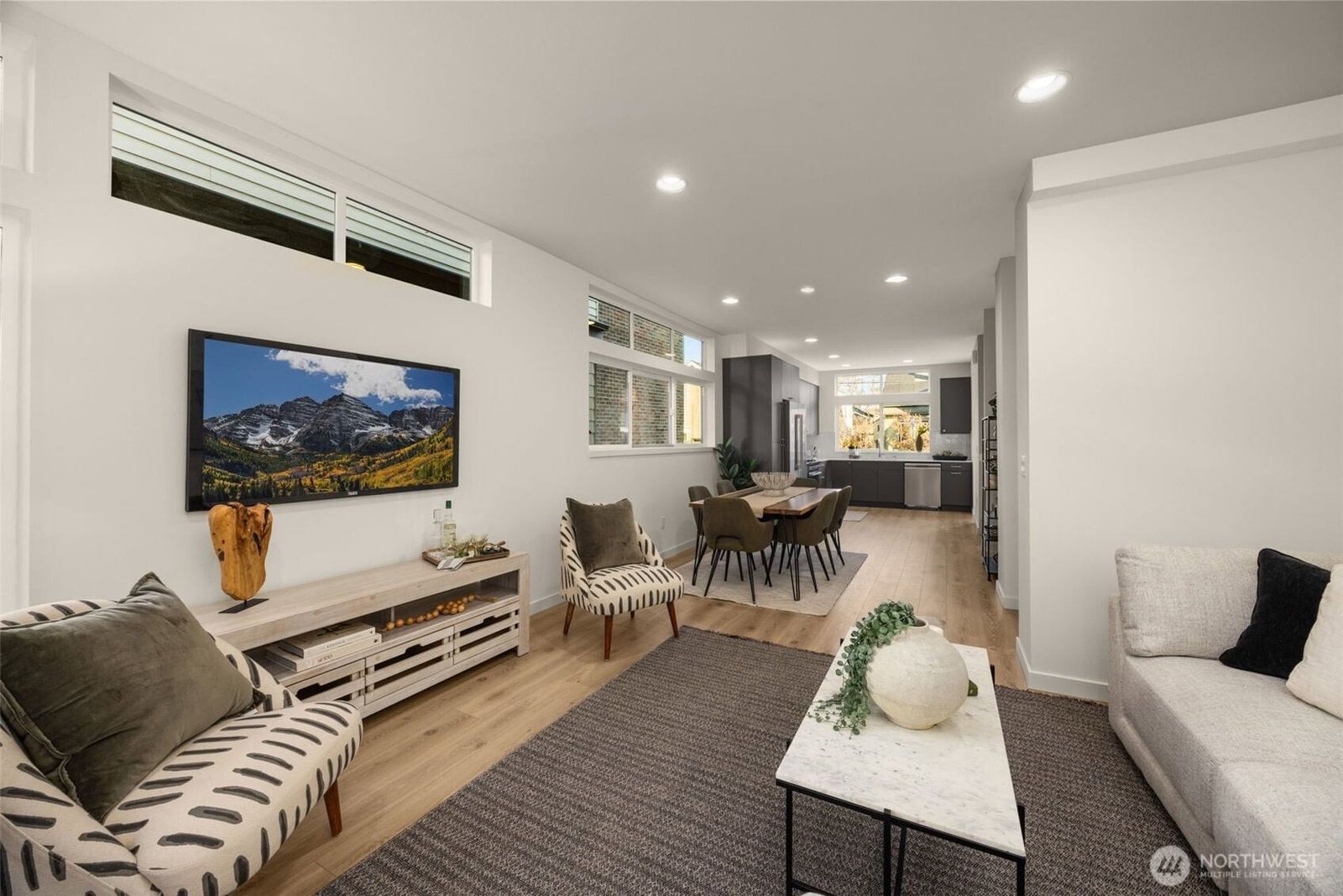 Interior finishes representative of Plan B at Willow 12th by Shelter Homes