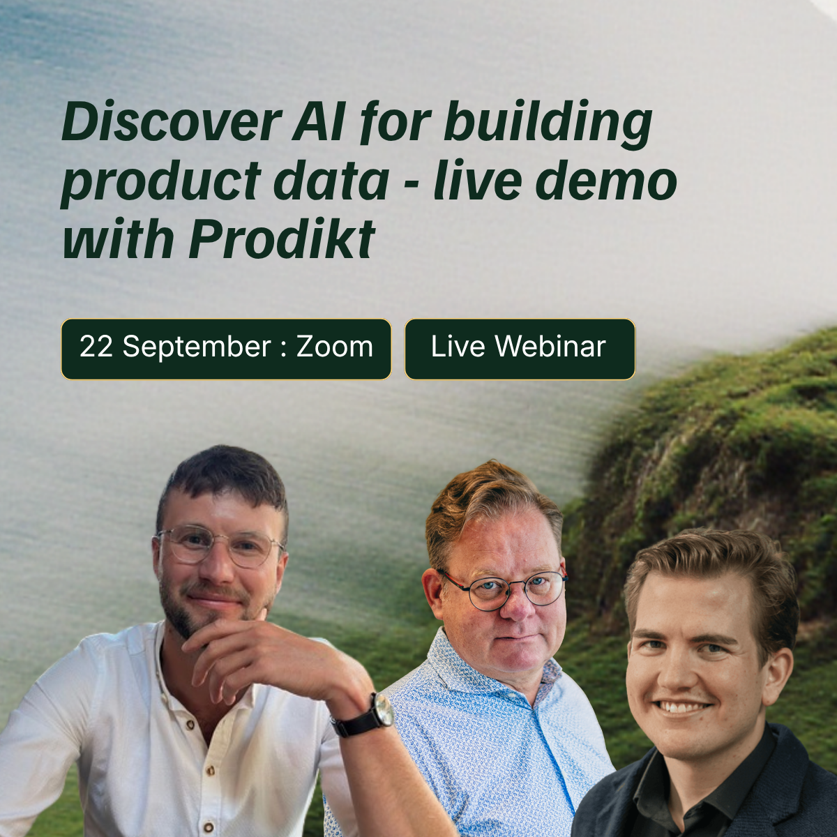 webinar 22 september with prodikt's experts in product data