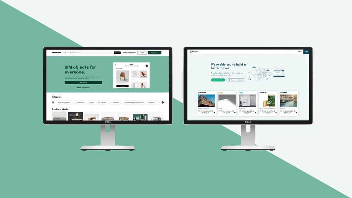 Prodikt Pressmeddelande - BIMobject investerar i hållbarhetsplattformen Prodikt - Platforms side by side