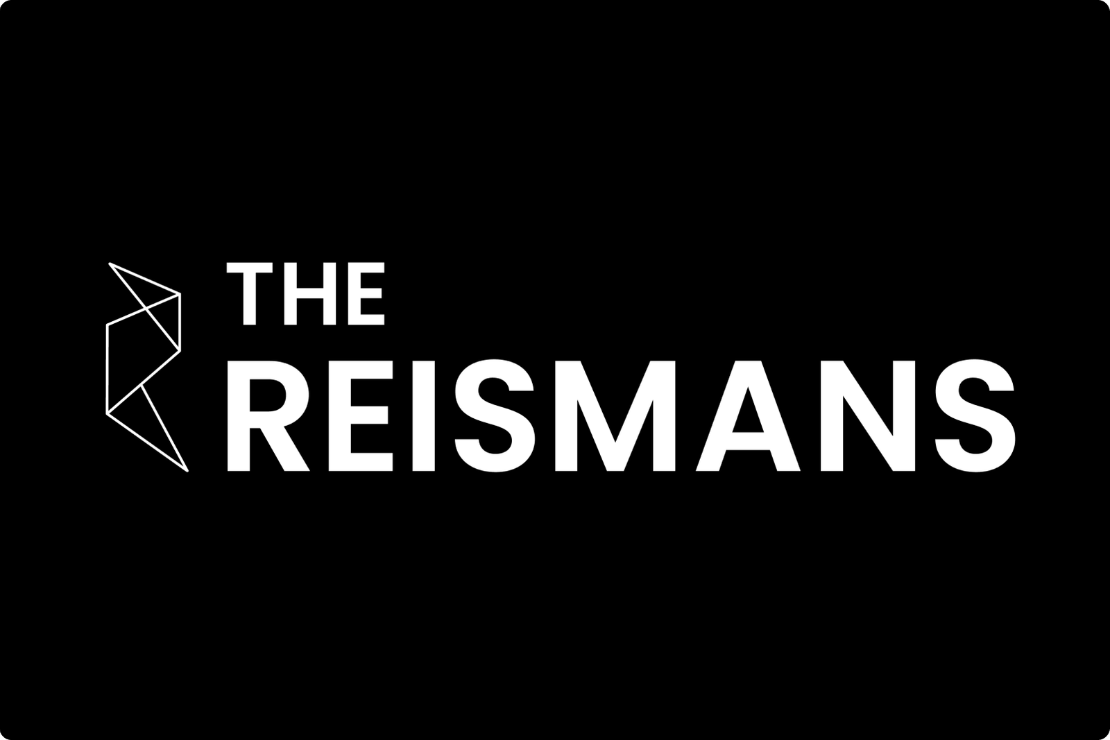 The Reismans logo with abstract geometric symbol.