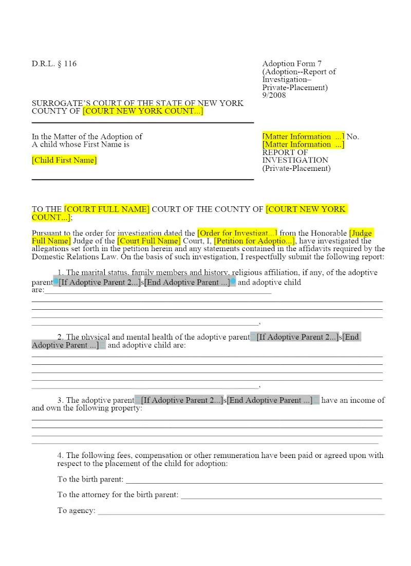 Report of Investigation (Private Placement) (7)
