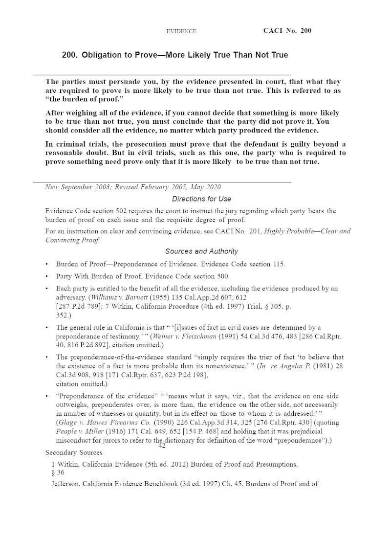 Obligation to Prove
