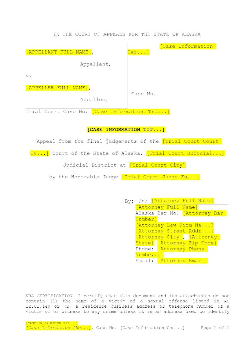 Court of Appeals Cover