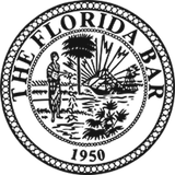 Seal of The Florida Bar, featuring Florida imagery and the year 1950.