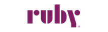 Purple text "ruby" followed by a dot.