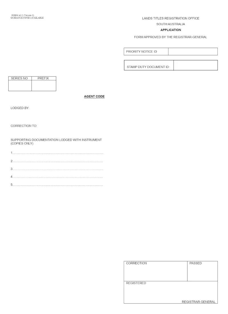 Application (Form A3.2)