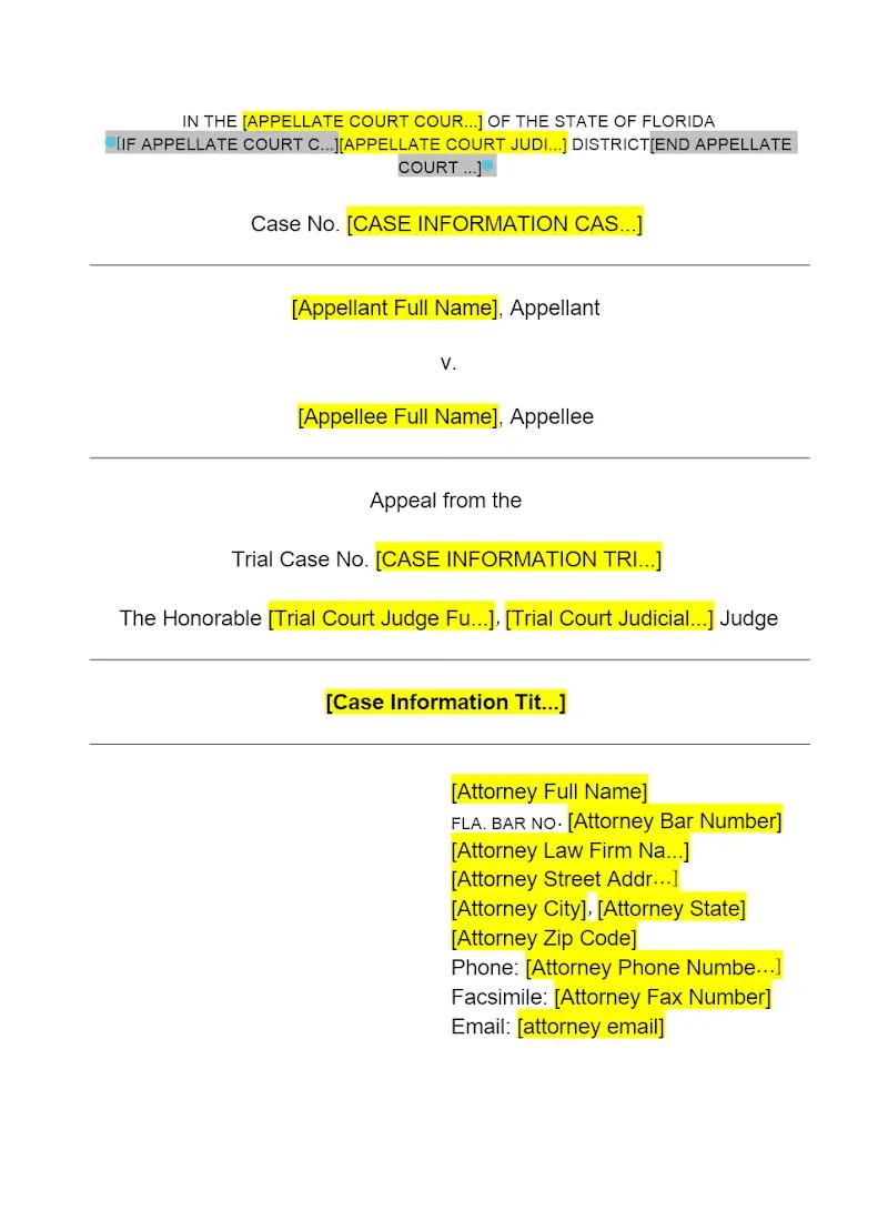 Appellate Brief