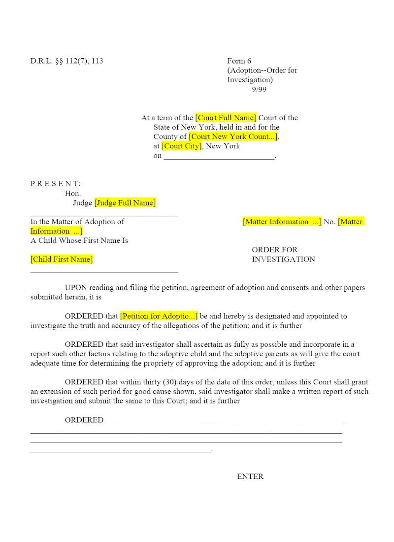 Order of Investigation (6)